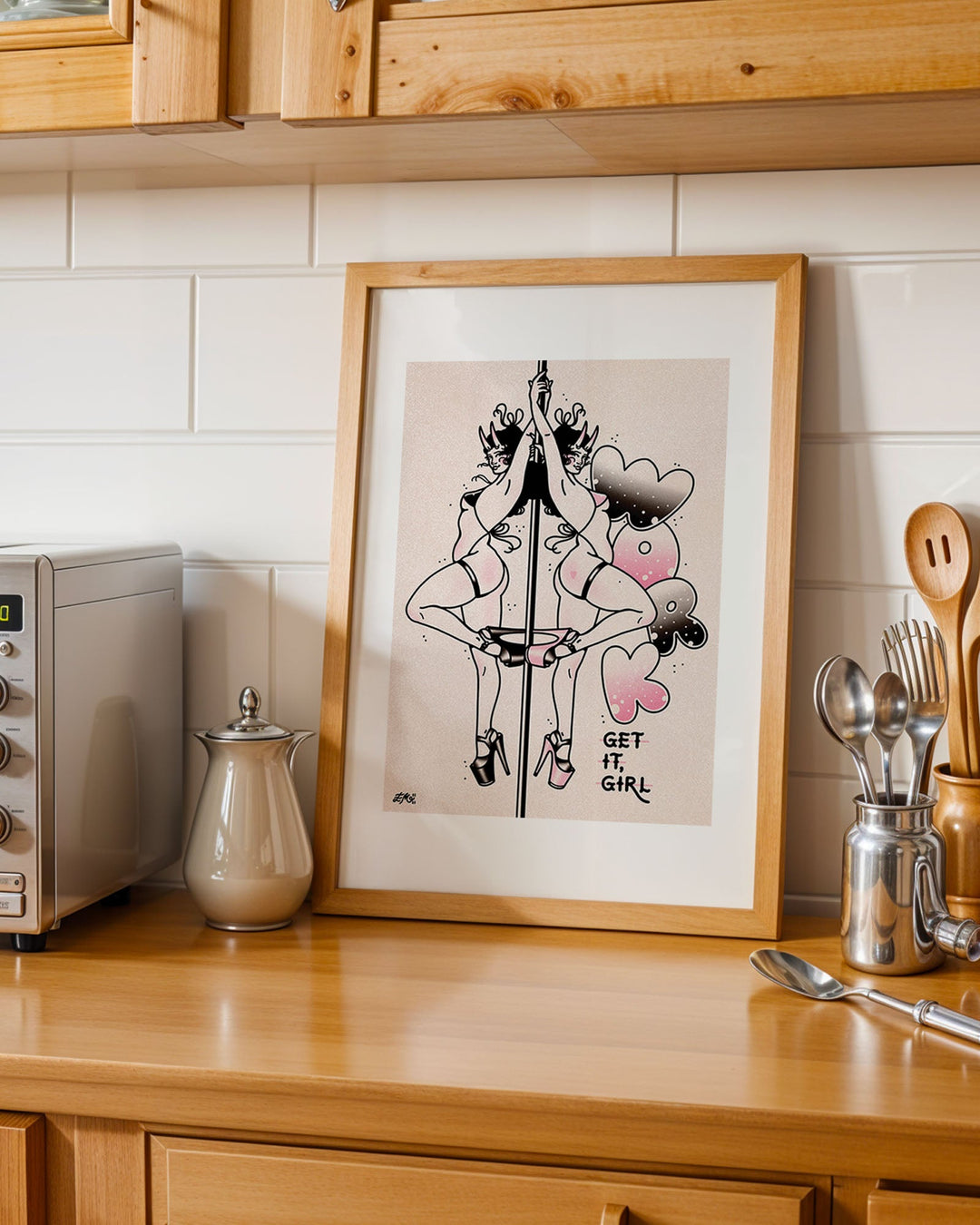 Work Stripper Print - Ella Mobbs