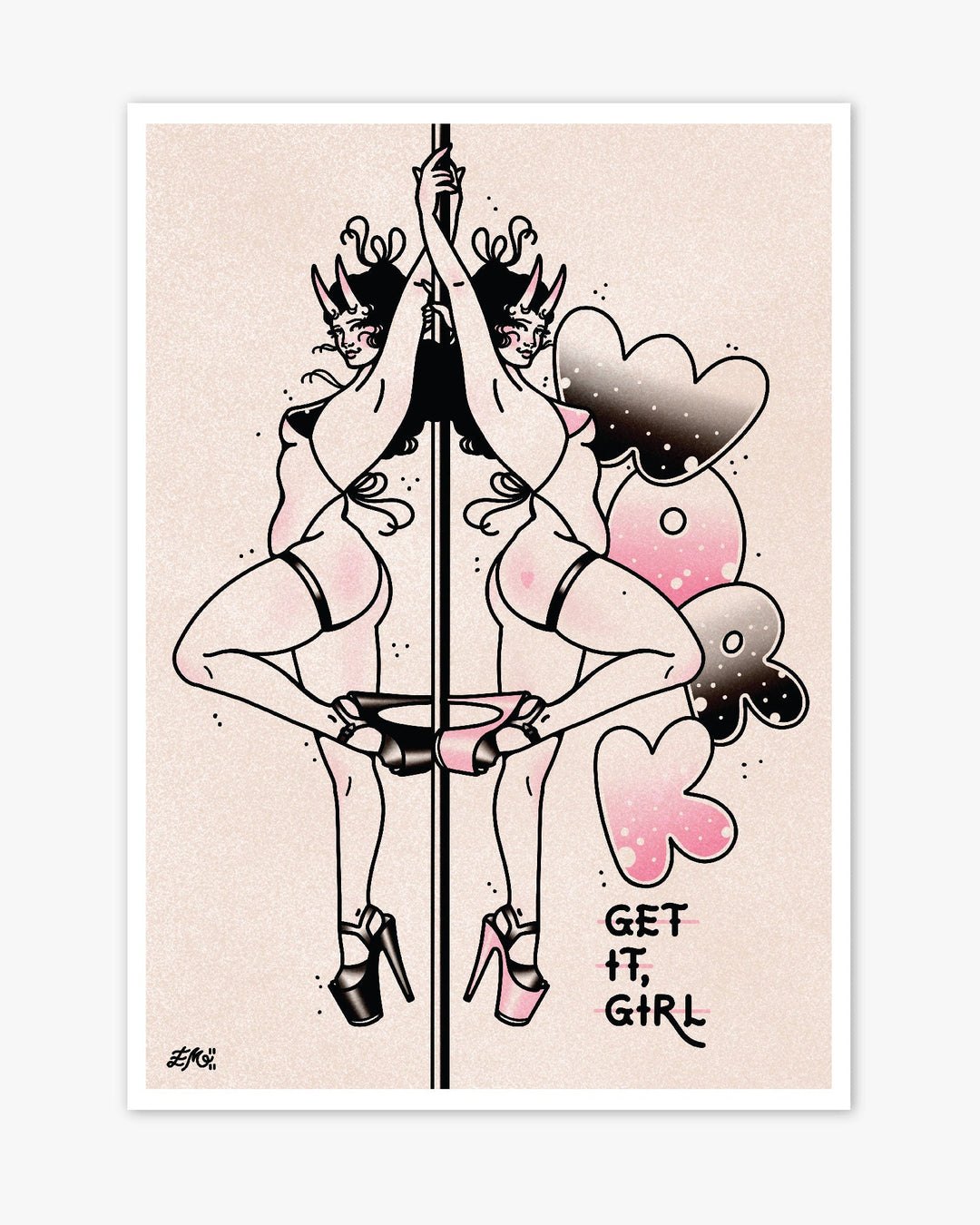 Work Stripper Print - Ella Mobbs