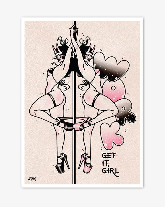 Work Stripper Print - Ella Mobbs