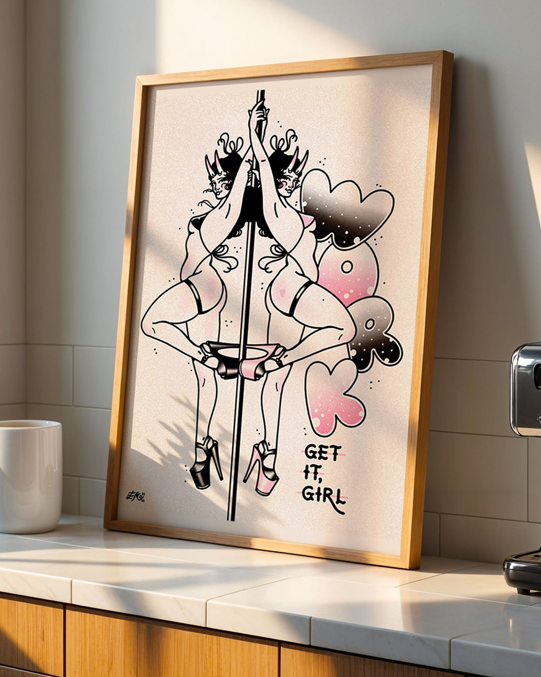 Work Stripper Print - Ella Mobbs