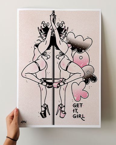 Work Stripper Print - Ella Mobbs