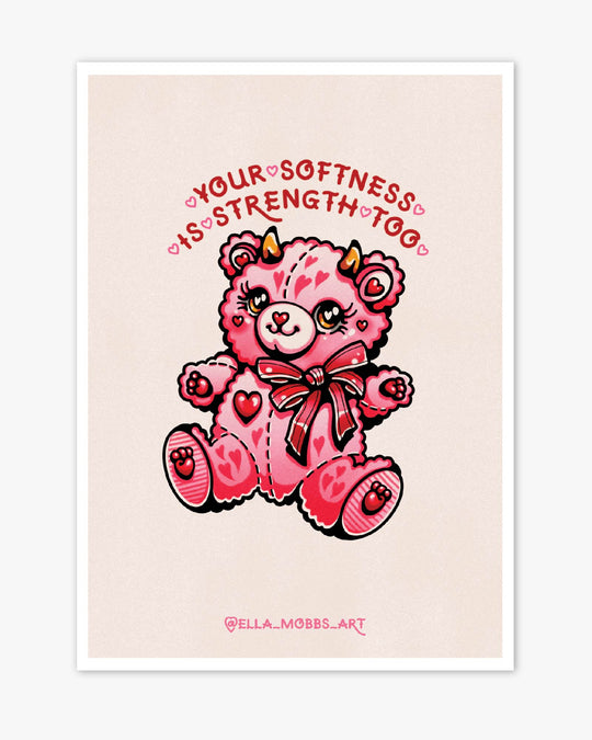 Your Softness Bear Print - Ella Mobbs