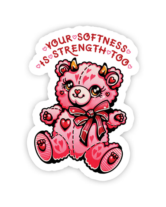 Your Softness Bear Sticker