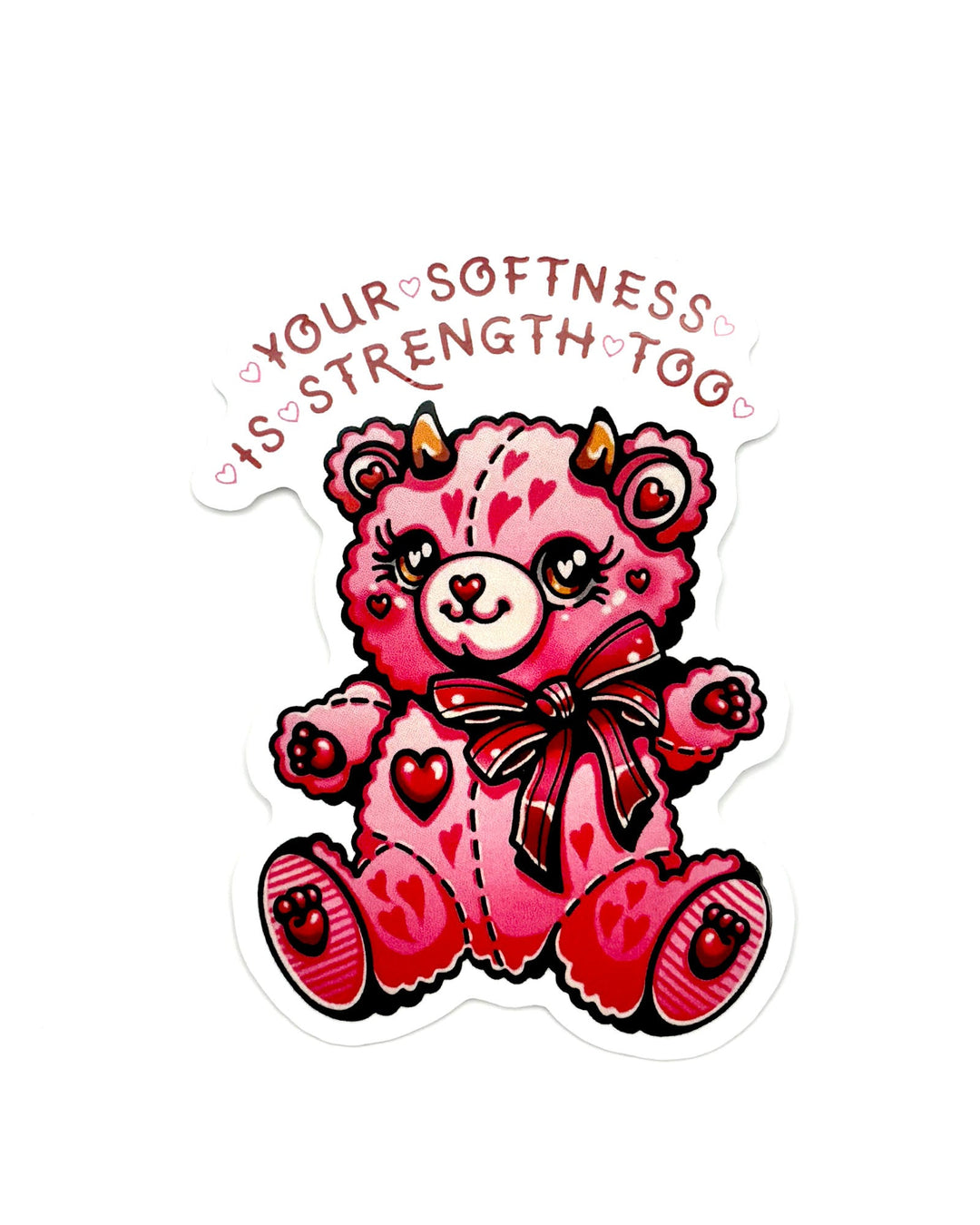 Your Softness Bear Sticker - Ella Mobbs