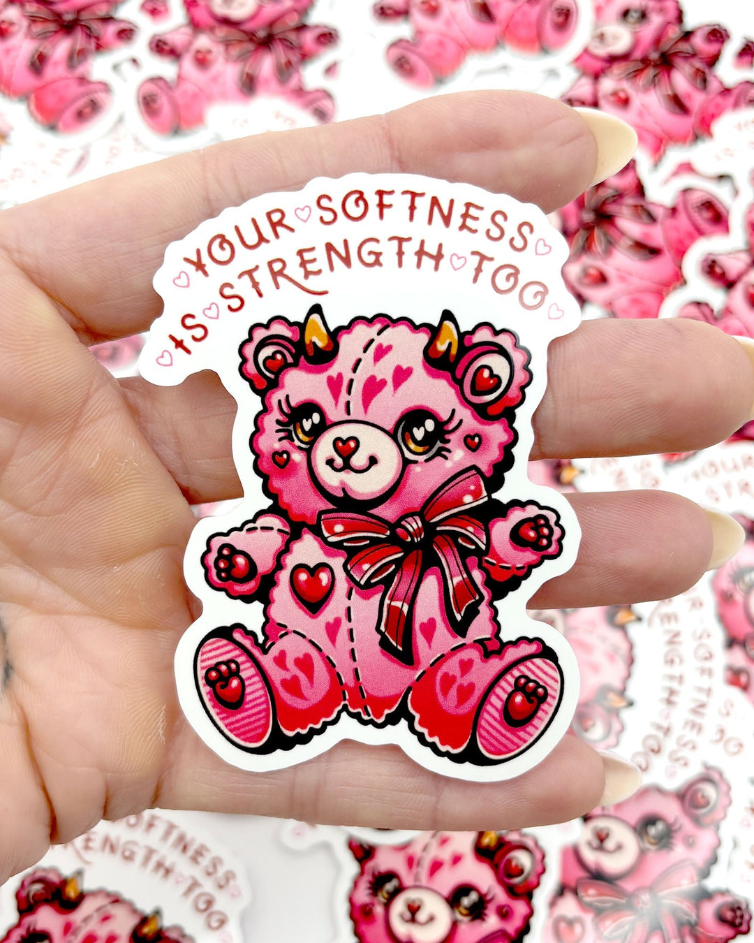 Your Softness Bear Sticker - Ella Mobbs