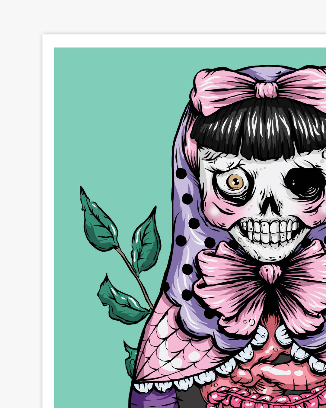Zombie Russian Doll Print