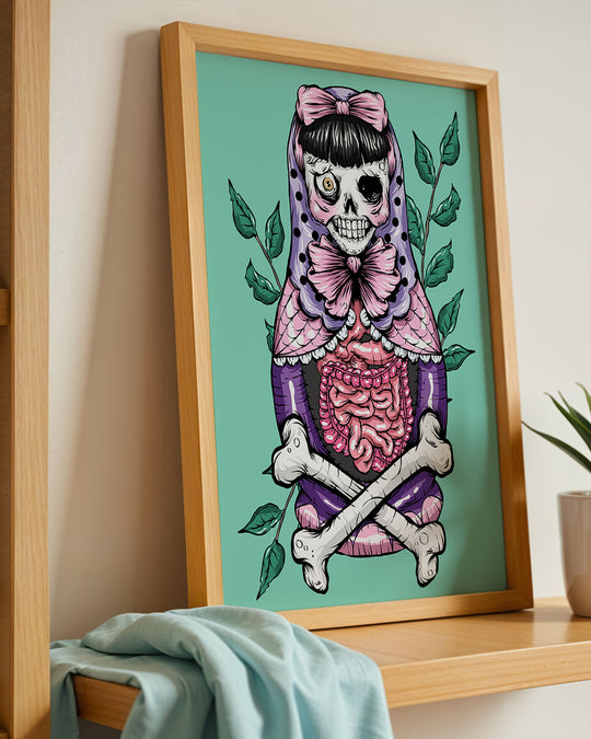 Zombie Russian Doll Print