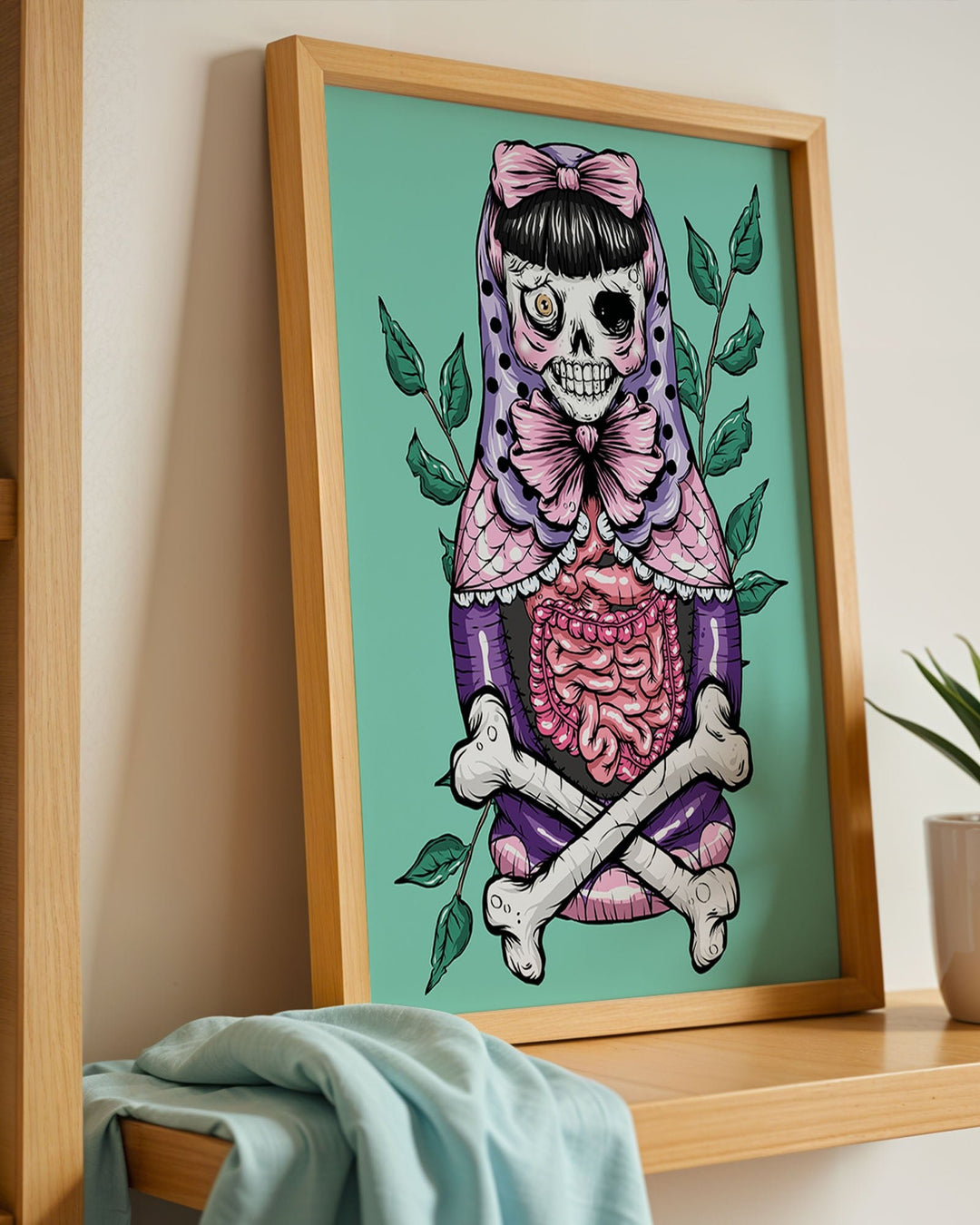 Zombie Russian Doll Print - Ella Mobbs